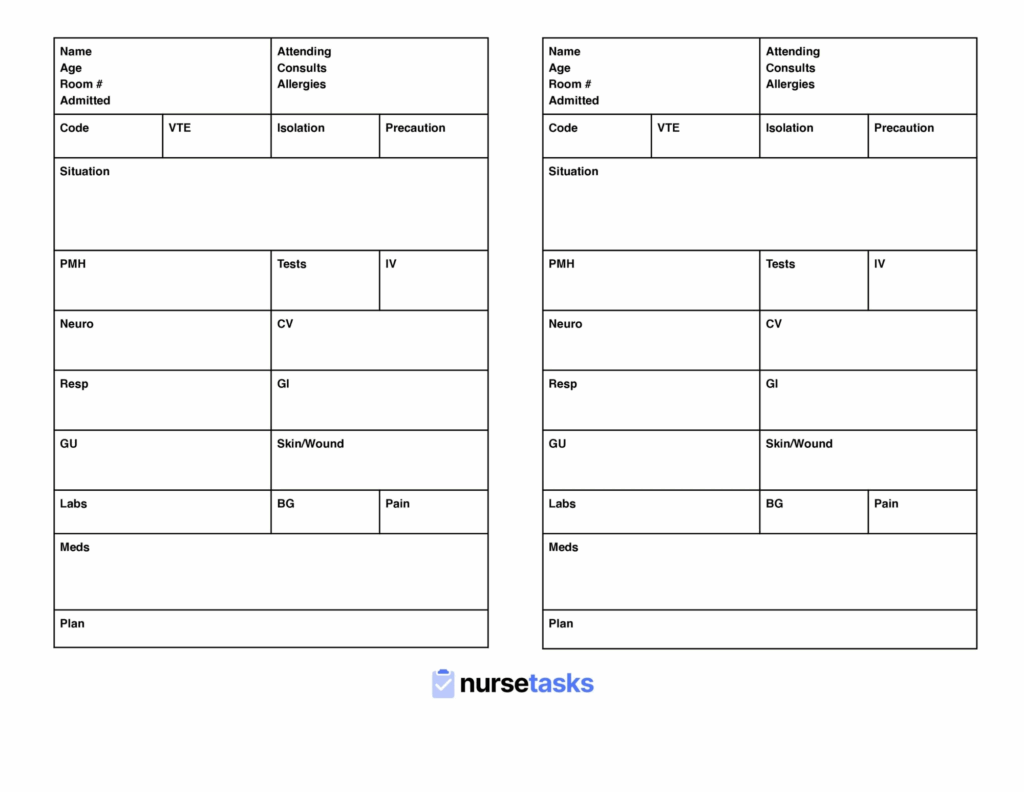 10 Amazing FREE Nursing Report Sheet Downloads