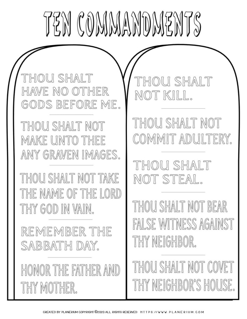 10 Commandments Printable Printable Free Templates