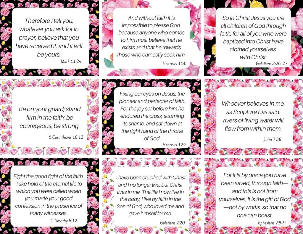 100 Amazing and FREE Printable Scripture Cards