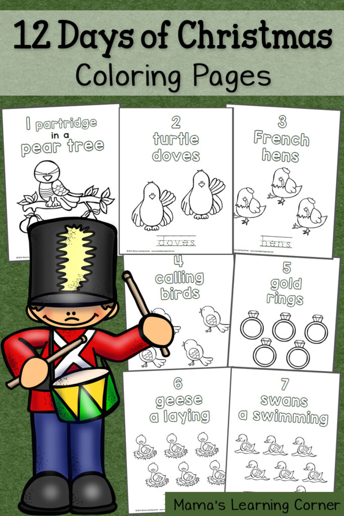 12 Days Of Christmas Coloring Pages