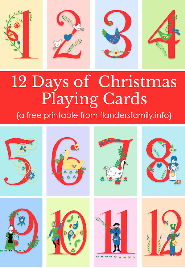 12 Days Of Christmas Pictures Printable