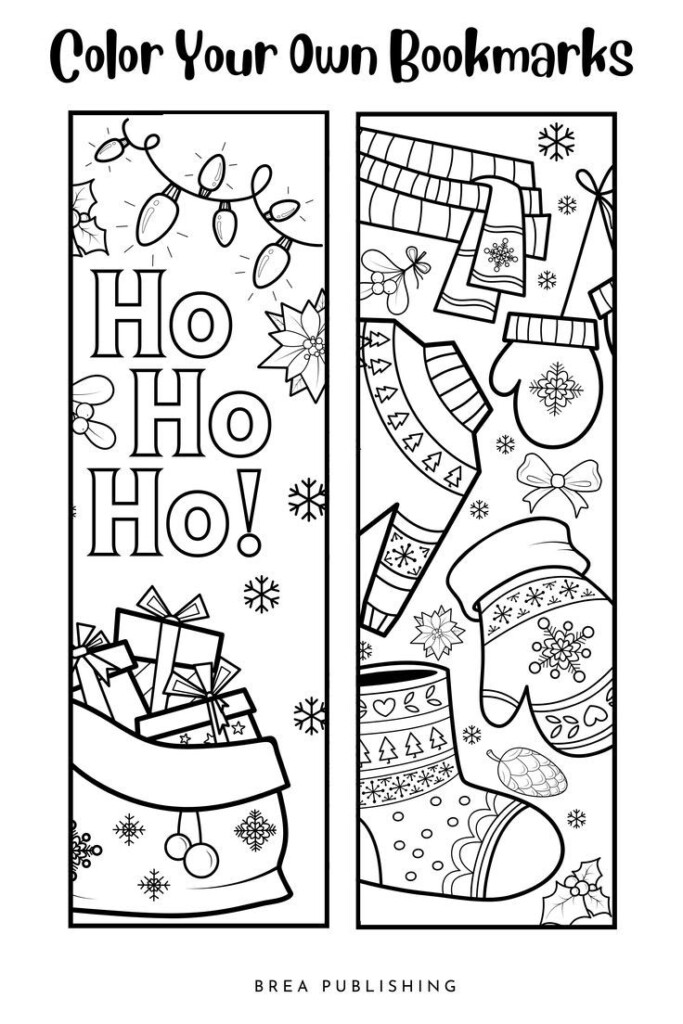 14 Free Printable Christmas Bookmarks To Color Artofit