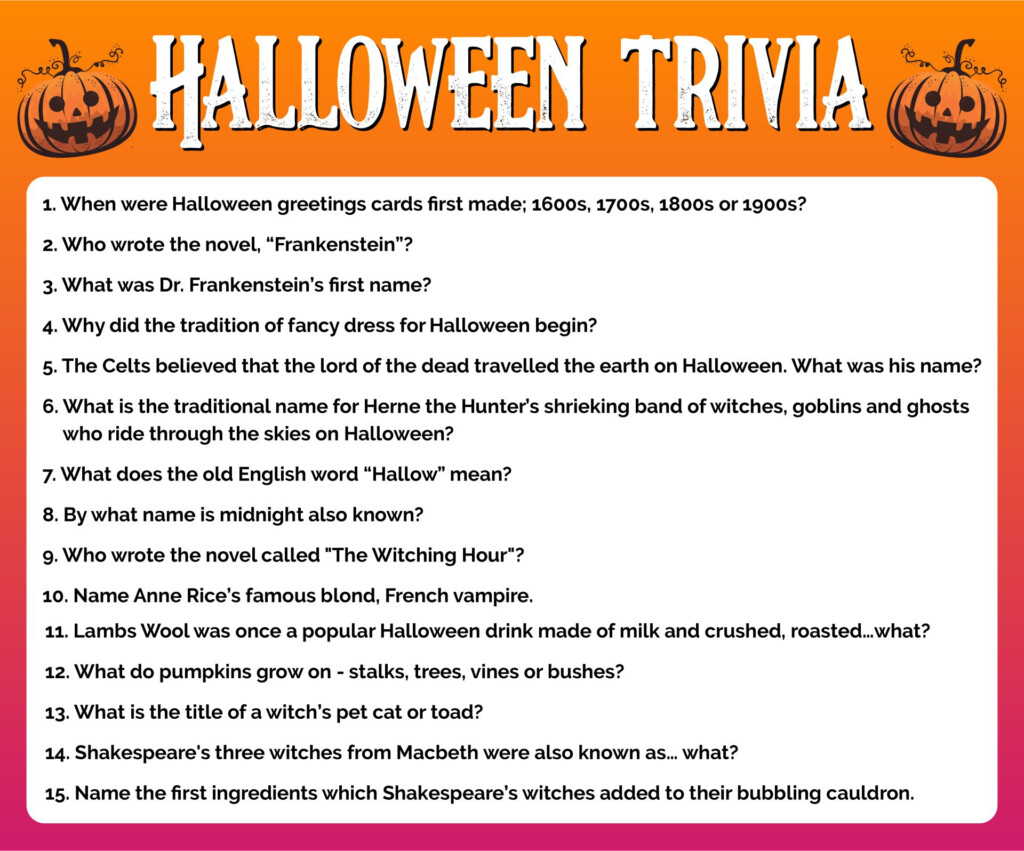 15 Best Free Printable Halloween Trivia Questions PDF For Free At 