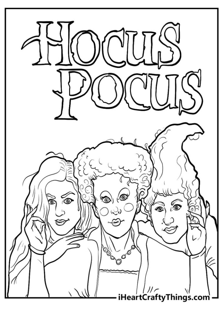 15 Hocus Pocus Coloring Pages Free To Print Donwload 