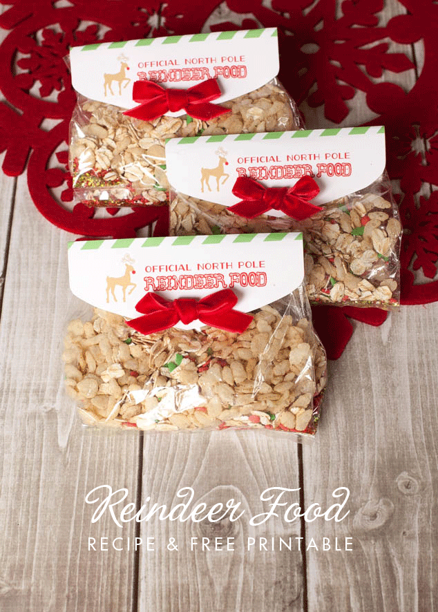 15 Minute Reindeer Food Favor And Free Printable Frog Prince Paperie