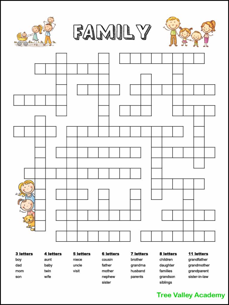 16 Free Printable Fill In Word Puzzles For Kids Tree Valley Academy