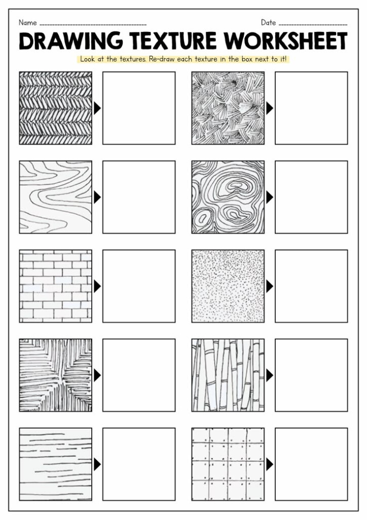 18 Drawing Exercises Worksheets Art Lessons Middle School Art 