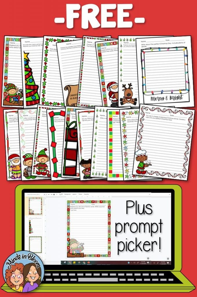 20 Christmas Writing Prompts Minds In Bloom