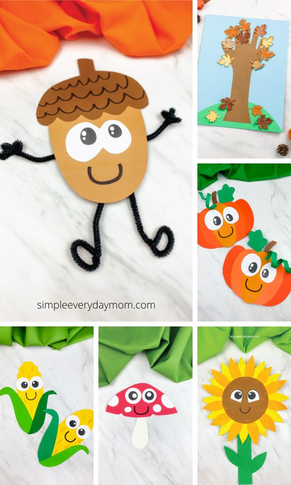 20 Easy Fall Crafts For Kids Free Templates Preschool Crafts Fall 