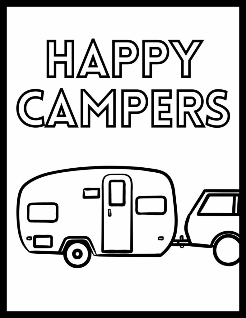 20 Free Printable RV Camper Coloring Pages For All Ages 