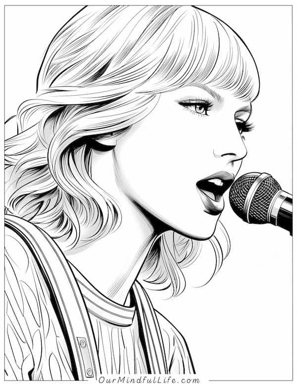 30 Amazing Taylor Swift Coloring Pages Free Printable 