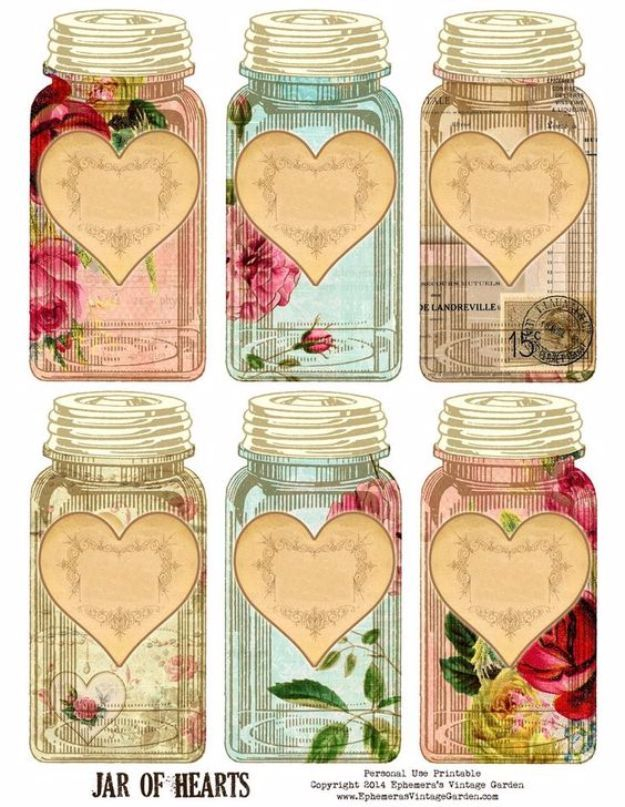 31 Free Printables And Templates For Mason Jars Jar Crafts Mason Jar 