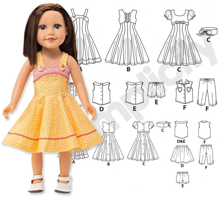 33 Sewing Patterns For 18 Doll Clothes 11 FREE PDFs