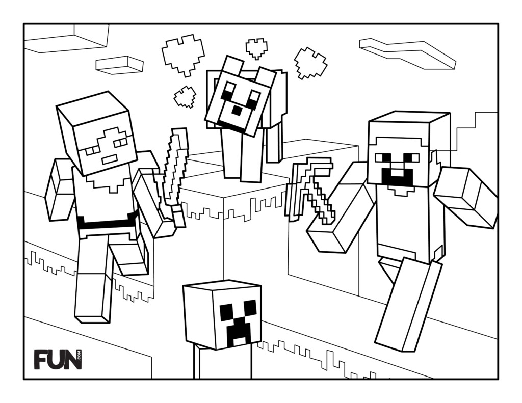 37 Free Printable Minecraft Coloring Pages For Toddlers Minecraft 