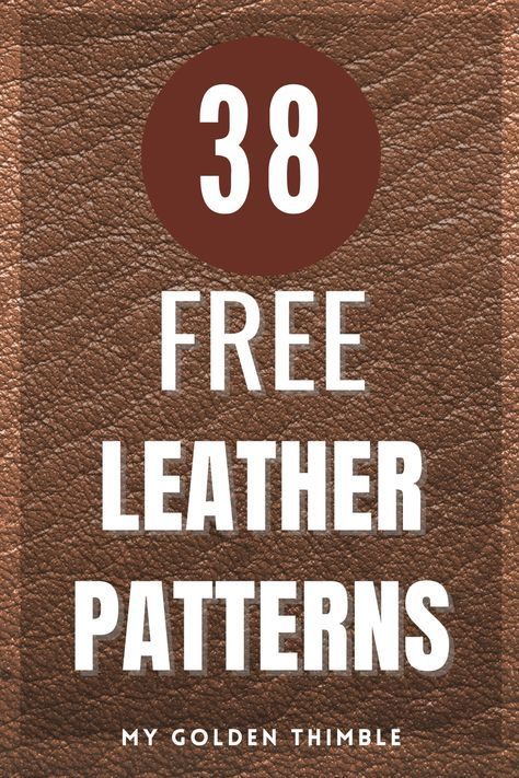 38 Upstanding Leather Patterns Free Printable Templates Leather 
