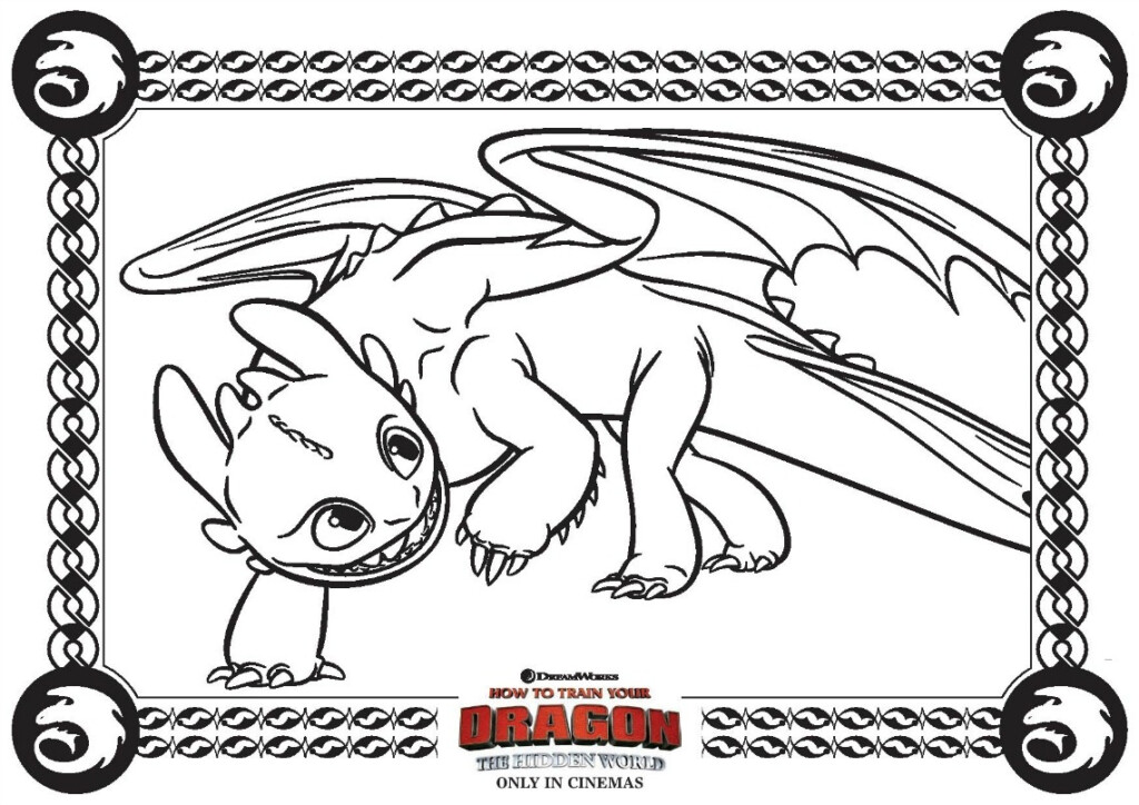 40 Toothless And Light Fury Coloring Pages ToreWasima