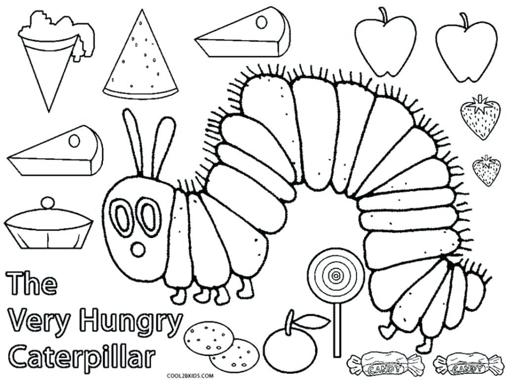 42 Free Coloring Pages The Very Hungry Caterpillar Free Wallpaper