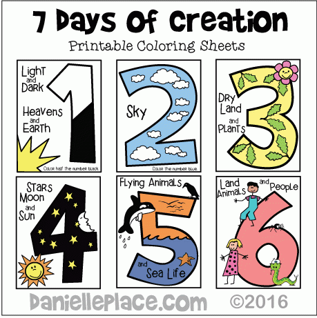 7 Days Of Creation Craft Free Printables