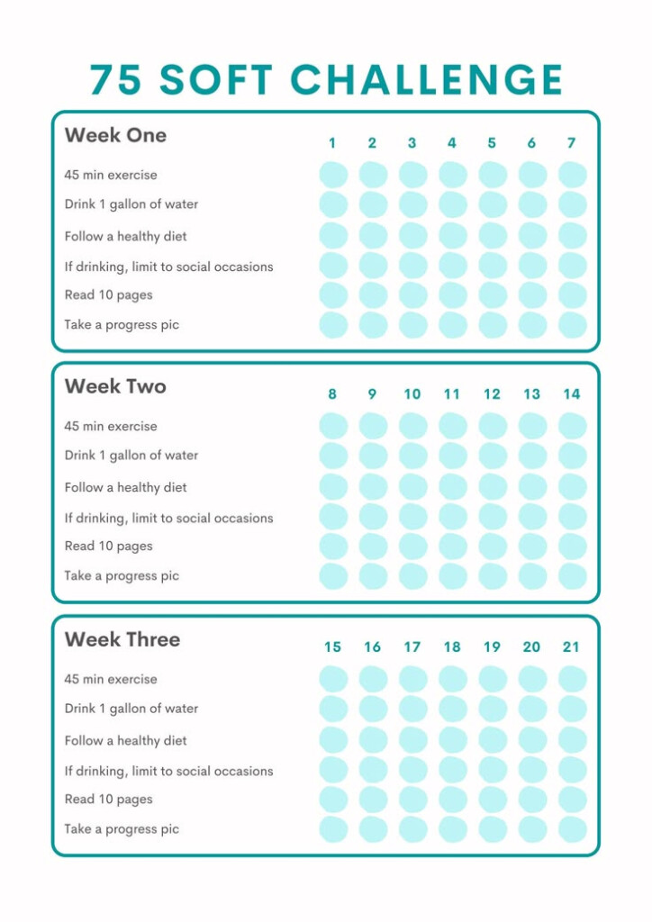 75 Soft Challenge Printable Free Pdf Download