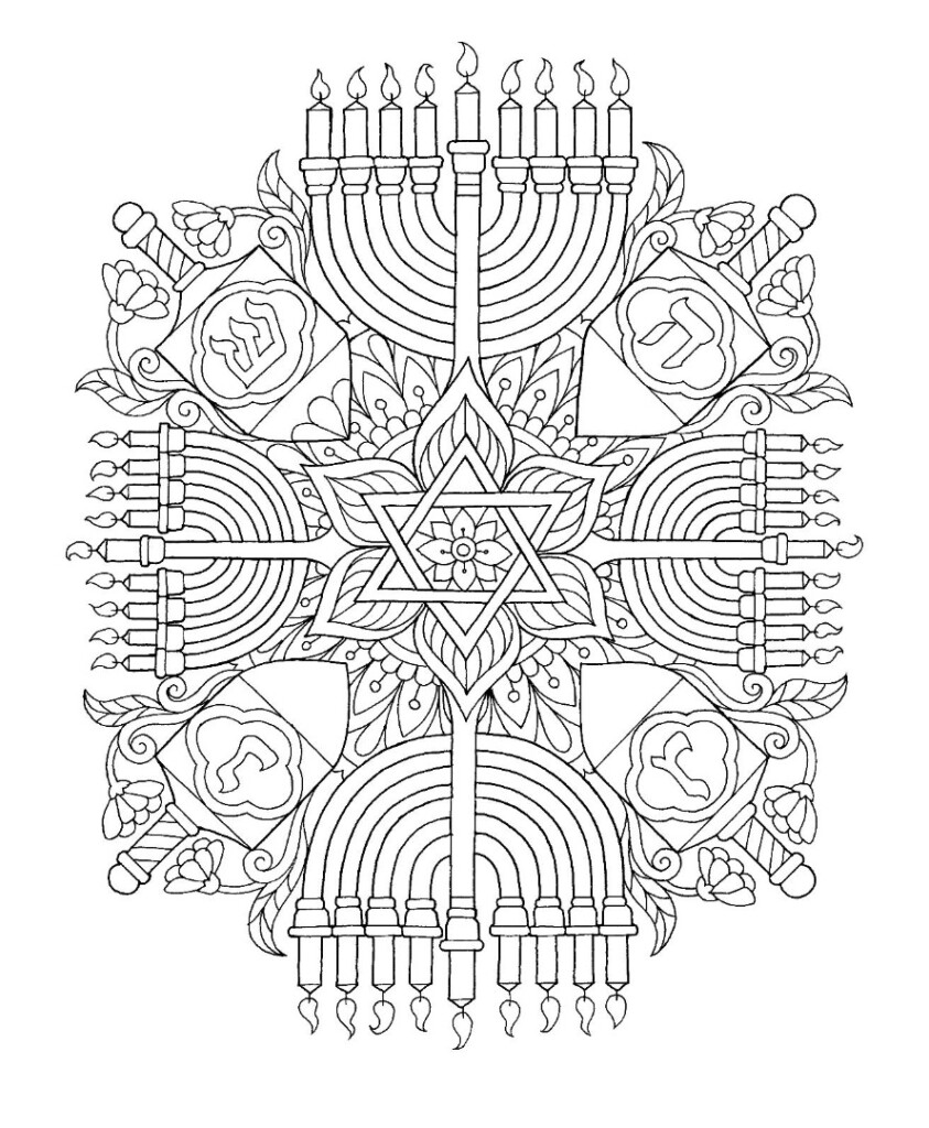 8 Free Hanukkah Coloring Pages Drawings TY
