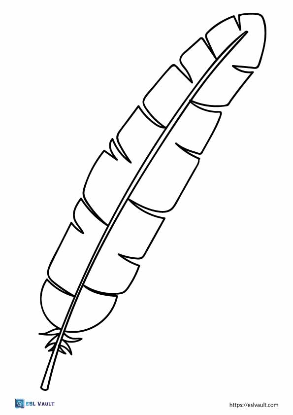 81 Free Printable Feather Templates PDF ESL Vault