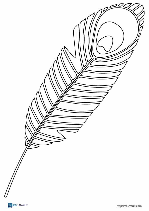 81 Free Printable Feather Templates PDF ESL Vault