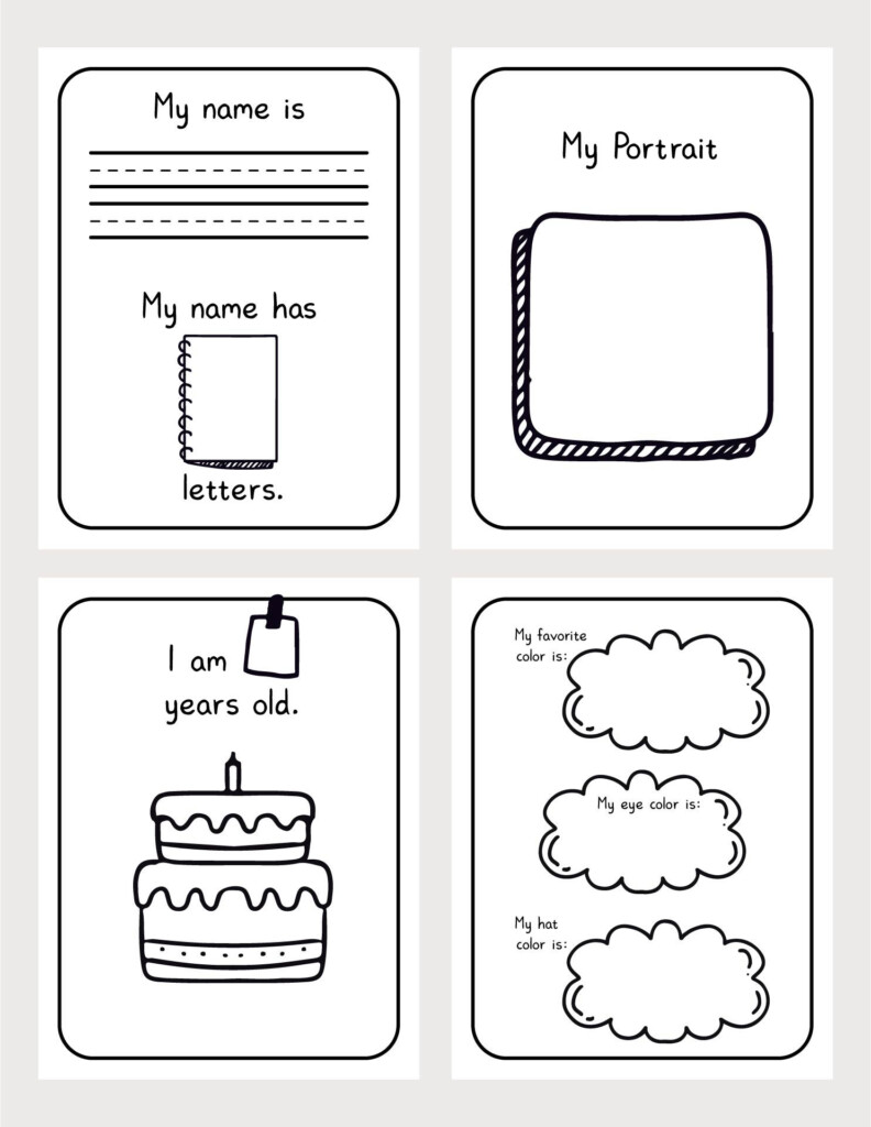 A Book About Me 20 Free PDF Printables Printablee