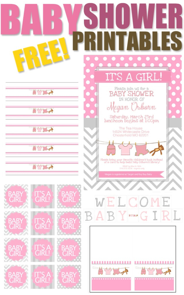 Baby Girl Shower Free Printables How To Nest For Less 