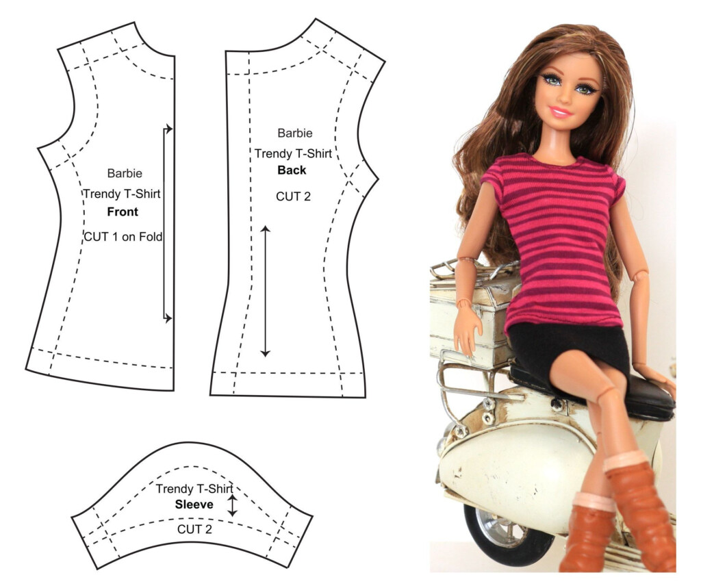 Barbie Doll Clothes Patterns Printable Sewing Barbie Clothes Barbie 