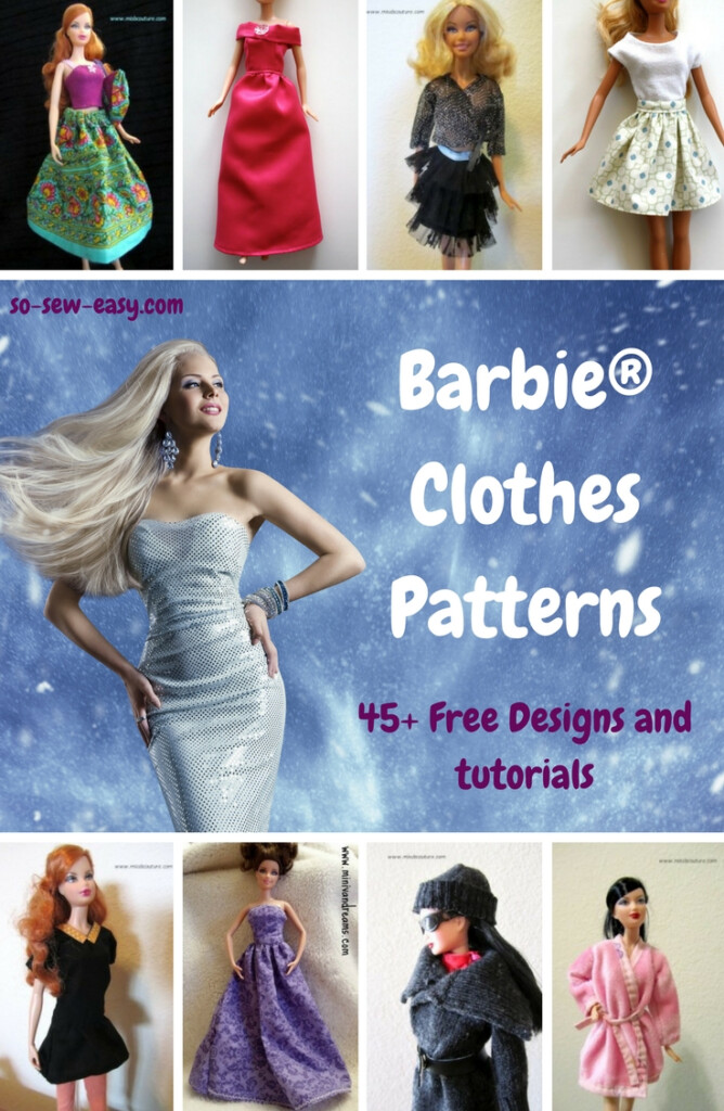 Barbie Dress Patterns Free Printable Image To U