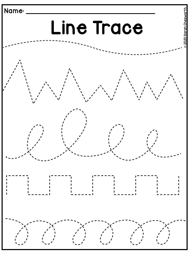 Beginner Tracing Worksheets