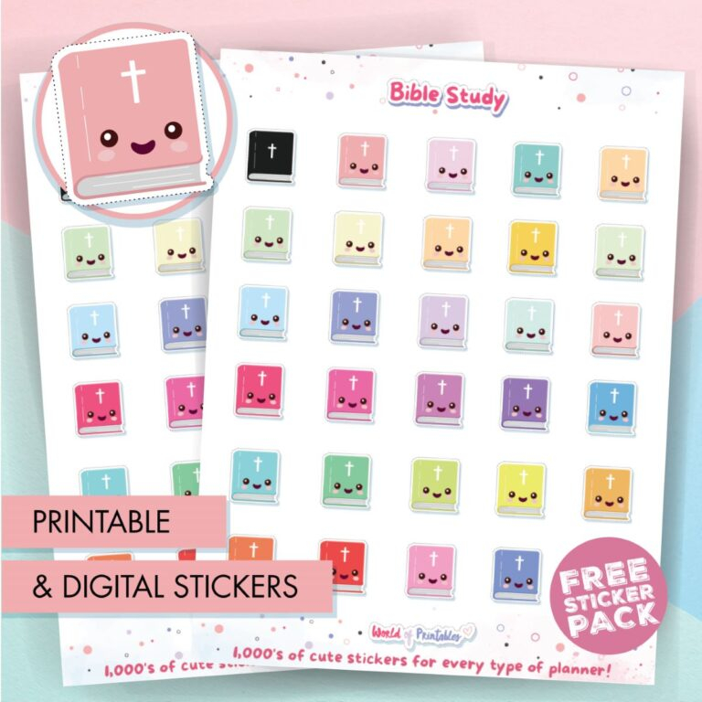 Bible Journaling Stickers Free Printable Digital Stickers World 