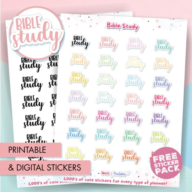 Bible Journaling Stickers Free Printable Digital Stickers World 