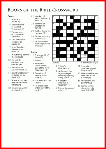 Bible Quiz Bible Free Printable Bible Crossword Puzzles With Answers Images