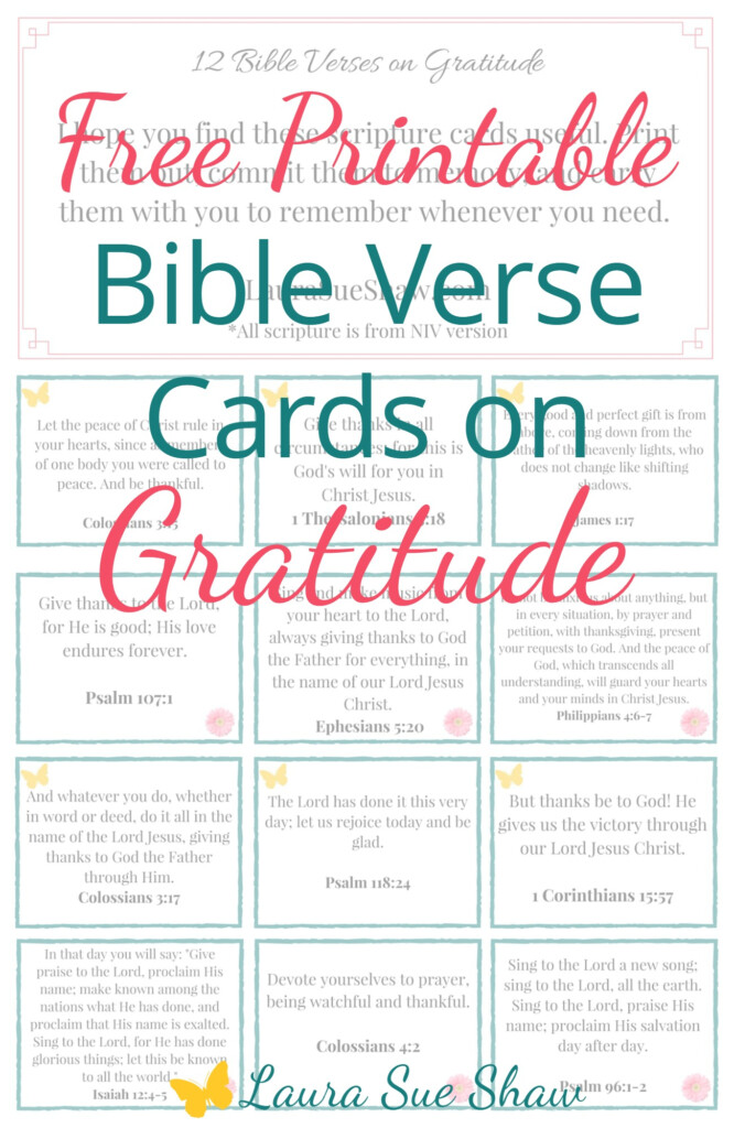 Bible Verse Printable Cards