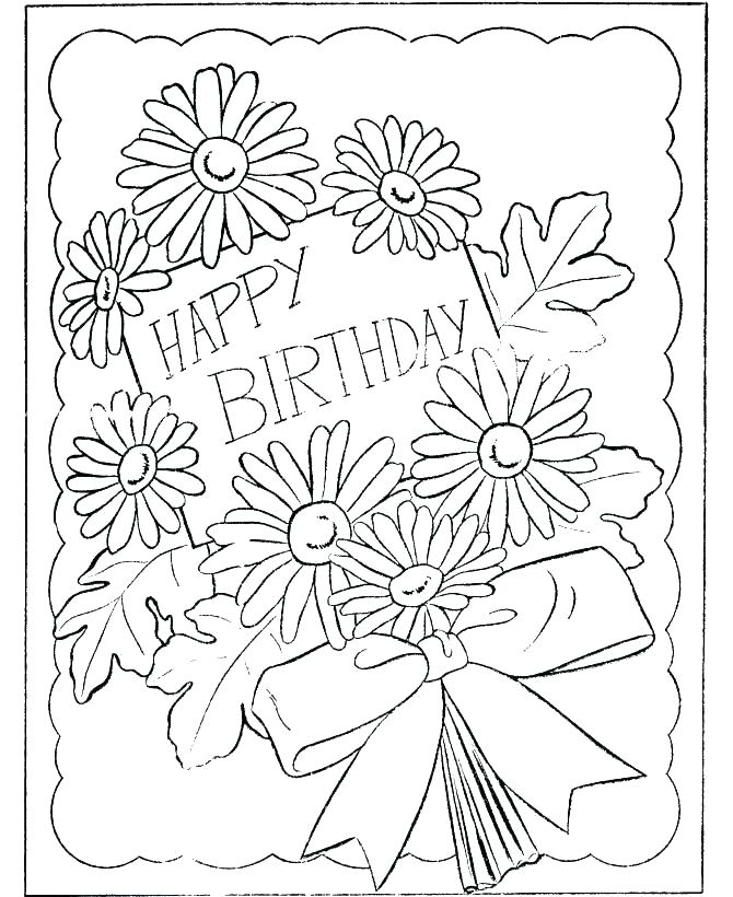 Birthday Coloring Pages For Adults At GetColorings Free Printable 