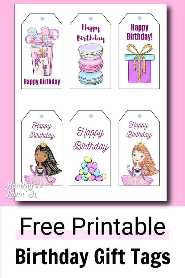 Birthday Gift Tags Printable