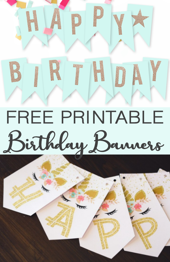 Birthday Party Banner Free Printable FREE PRINTABLE TEMPLATES