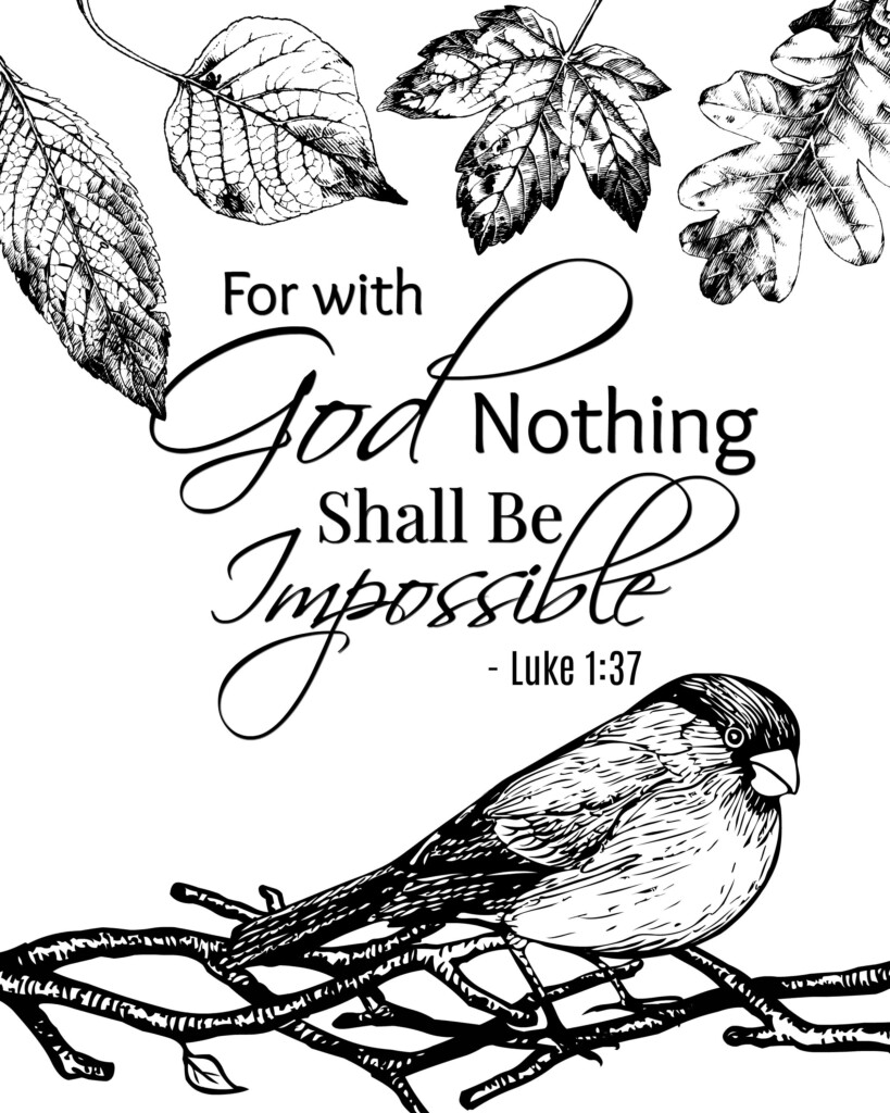 Black And White Printable Bible Verses