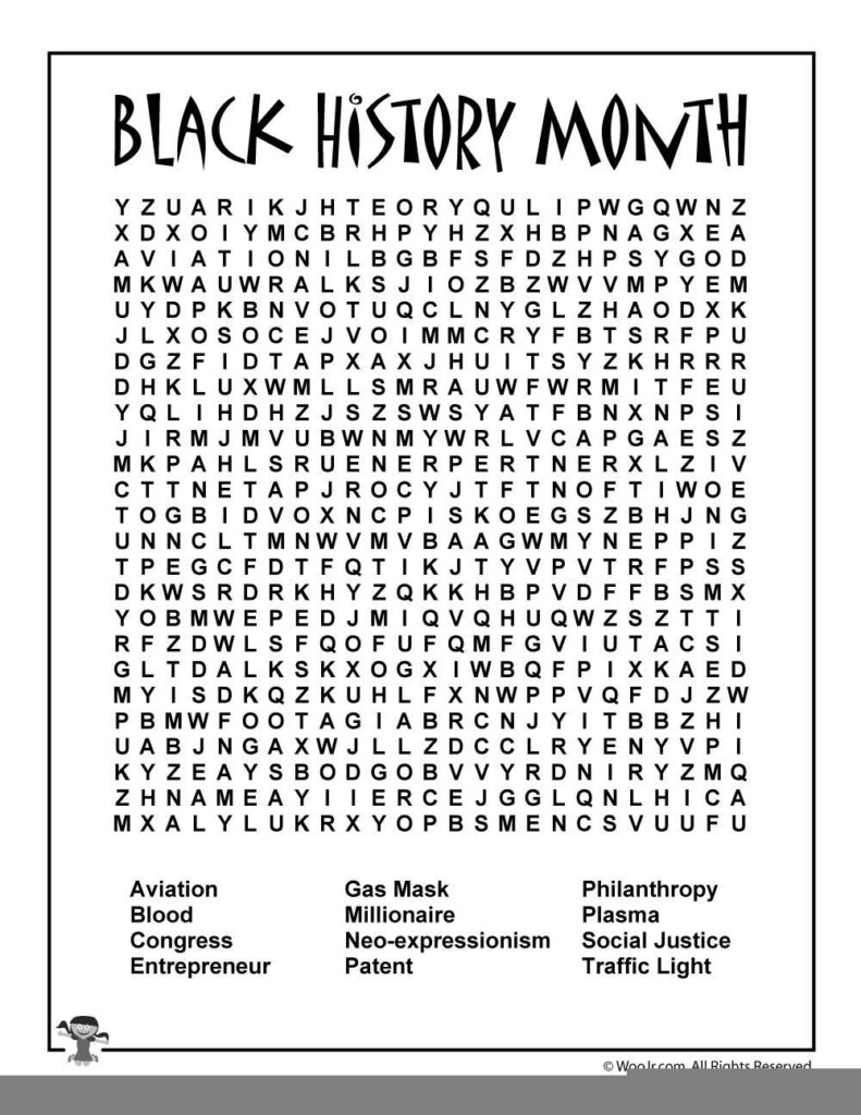 Black History Month Free Printable Worksheets Lexia 39 s Blog
