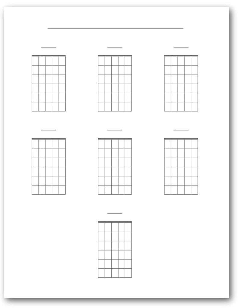 Blank Guitar Chord Diagrams Printable 7 Per Page Blank Chord Chart PDF 