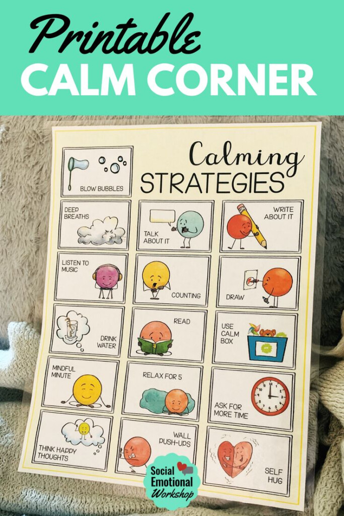 Calm Down Corner Free Printables