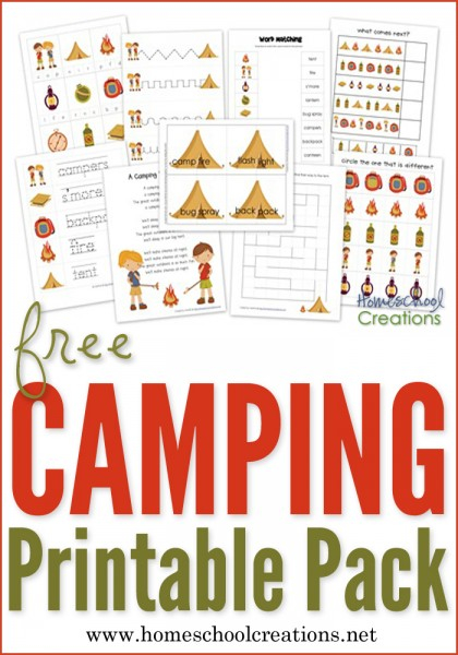 Camping Preschool Pack Free Preschool Printables 