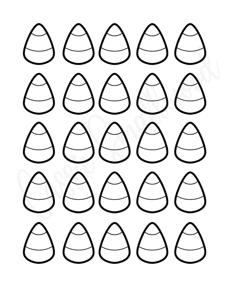Candy Corn Coloring Pages Free Printable PDFs Candy Corn Template 