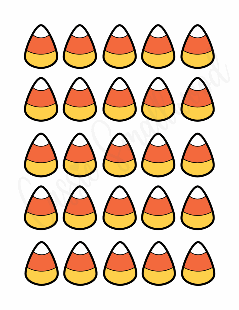 Candy Corn Template Free Printable