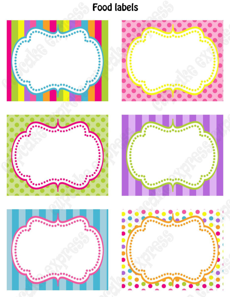 Candy Labels Free Printables