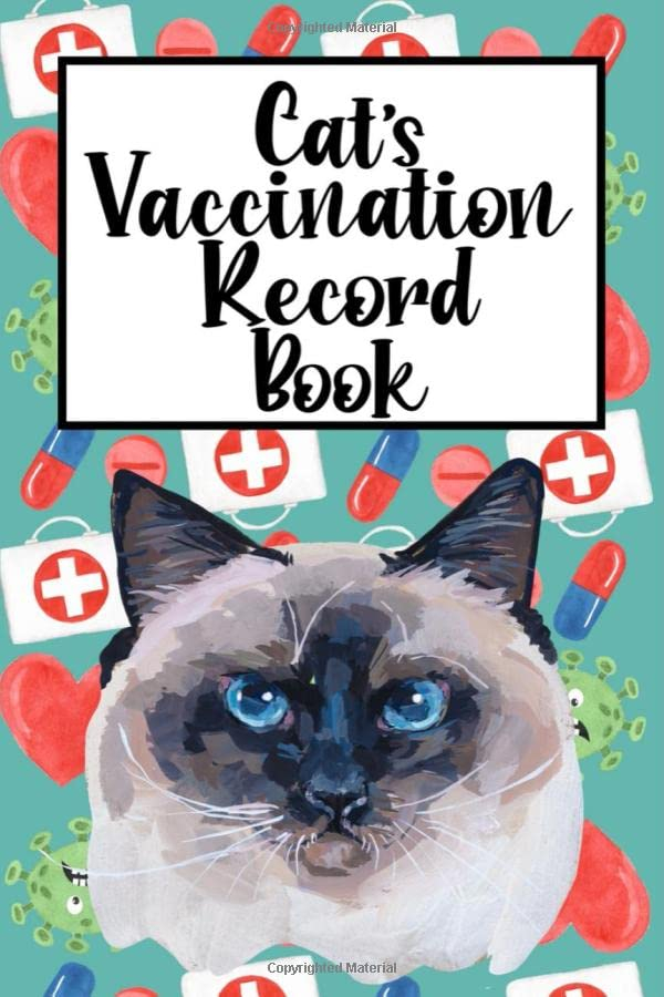 Cat Vaccination Record Book Vaccination Record Chart Vaccination 