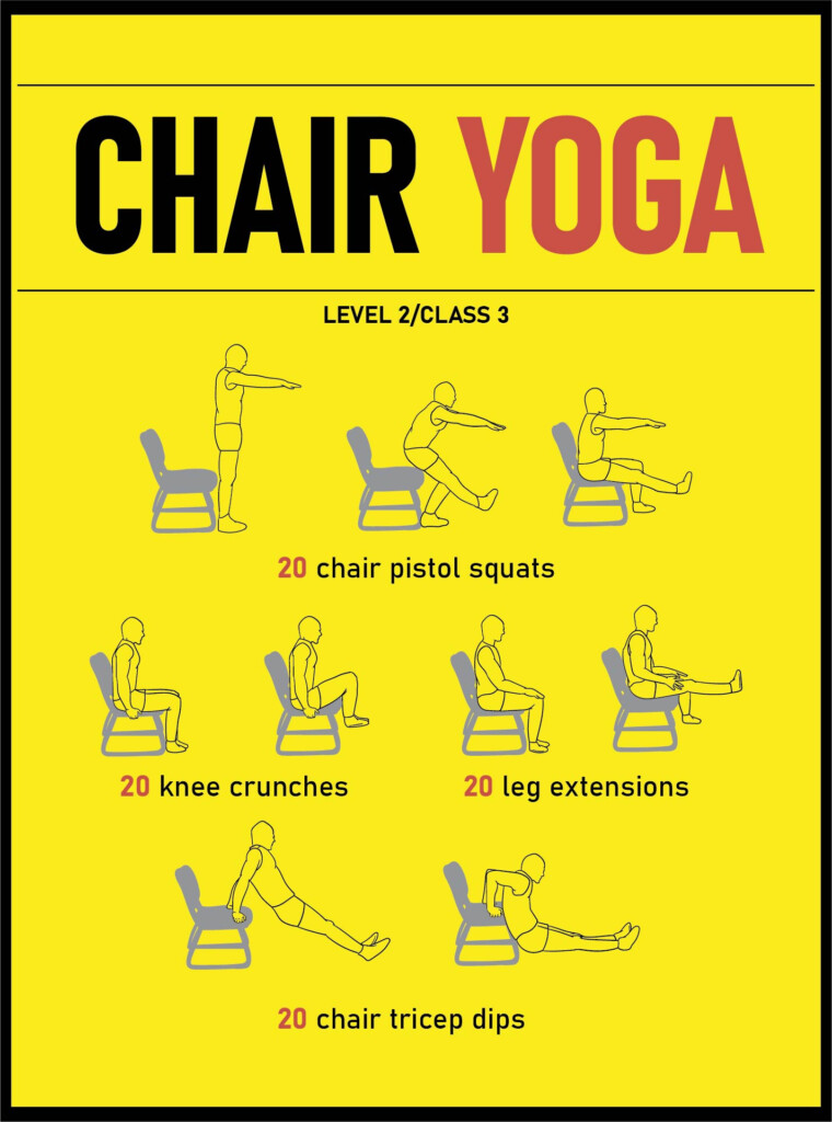 Chair Yoga Exercises For Seniors 20 Free PDF Printables Printablee