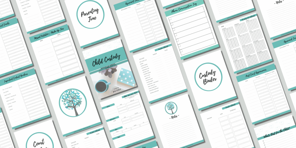 Child Custody Tool Kit Binder Printables By Jen Grice