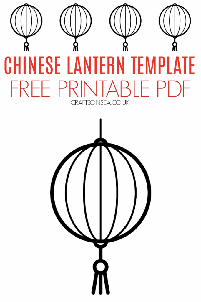 Chinese New Year Lantern Template Printable Printable Templates